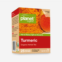 Thumbnail for Turmeric 25 Teabags - Certified Organic